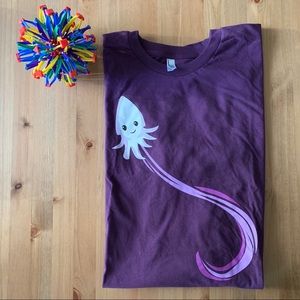 NWOT Purple Squid Tee